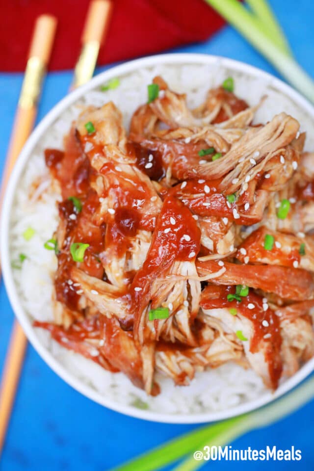 tasty shredded chicken teriyaki recipe