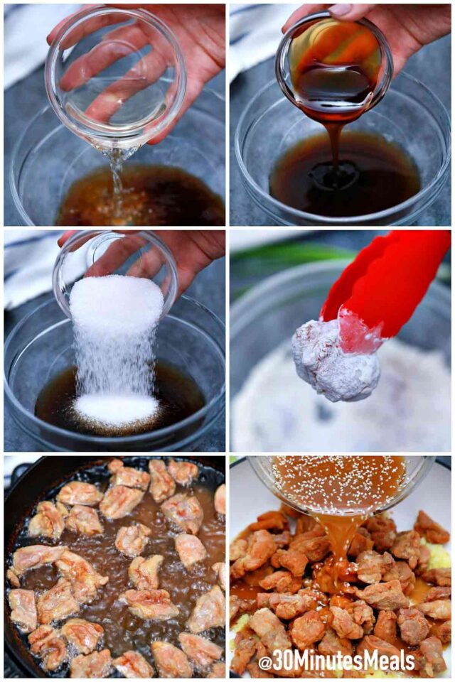 steps how to make sesame chicken