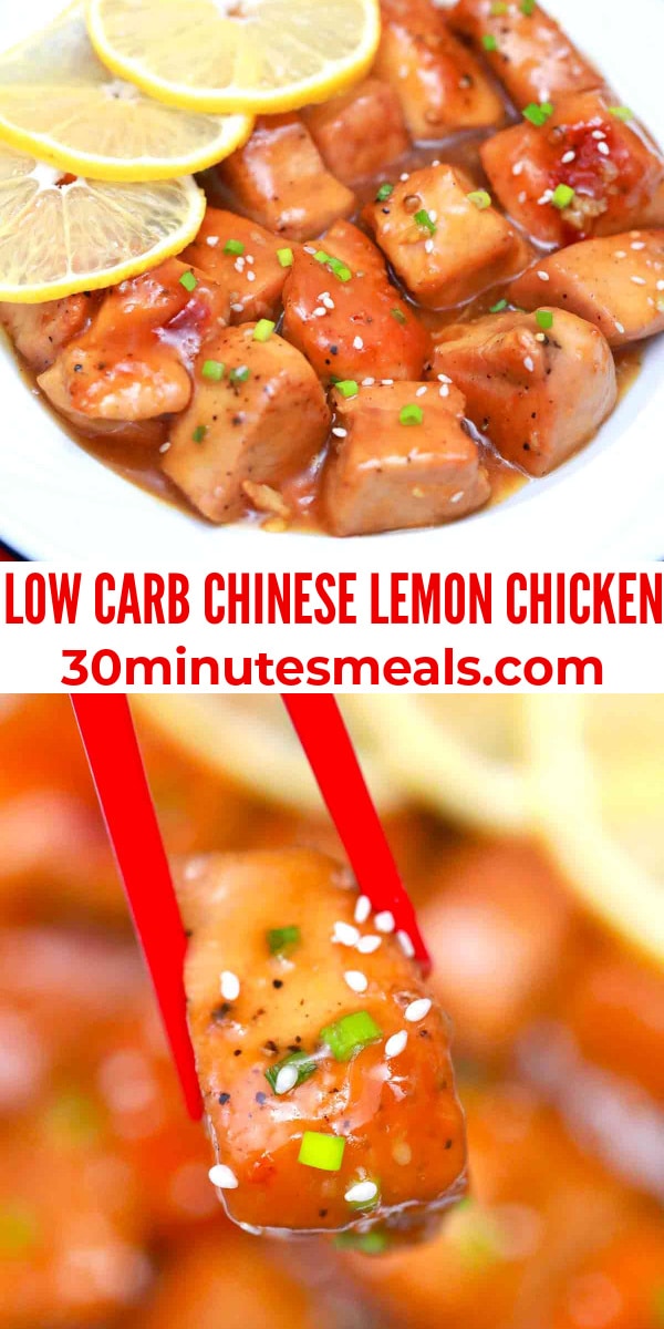 easy low carb chinese lemon chicken pin