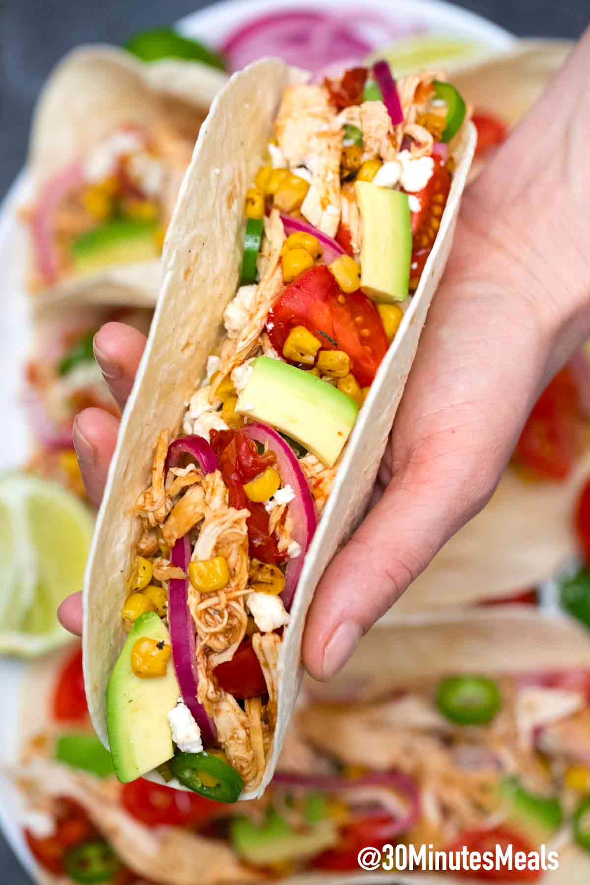 Rotisserie chicken tacos recipe