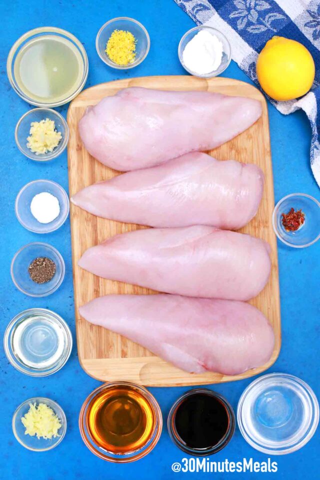 easy low carb lemon chicken ingredients