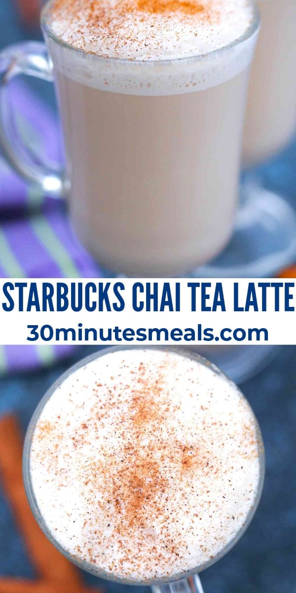 easy starbucks chai tea latte pin