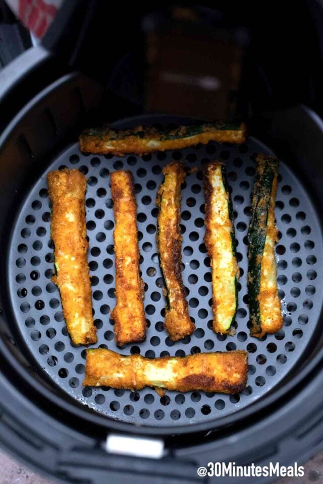 homemade air fryer zucchini fries