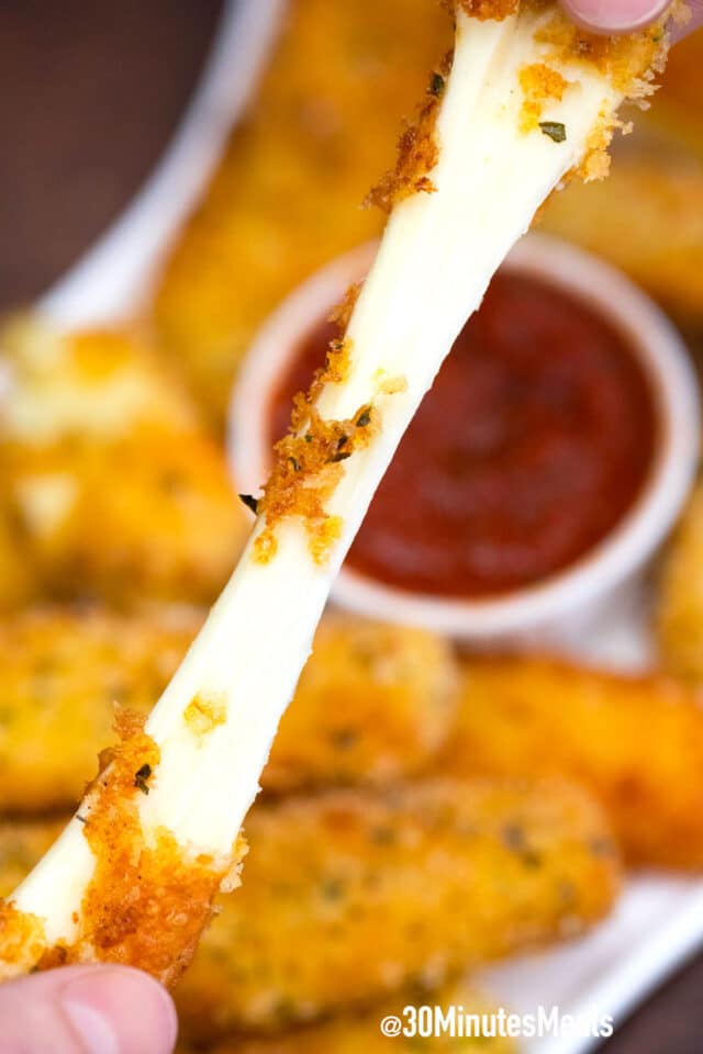 homemade easy mozzarella cheese sticks