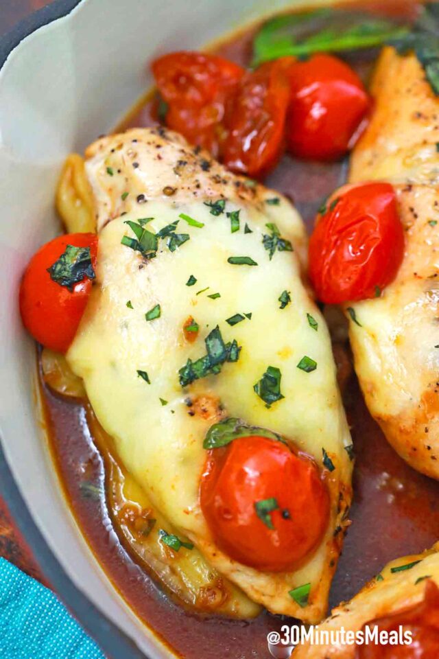 easy 30 minute caprese chicken