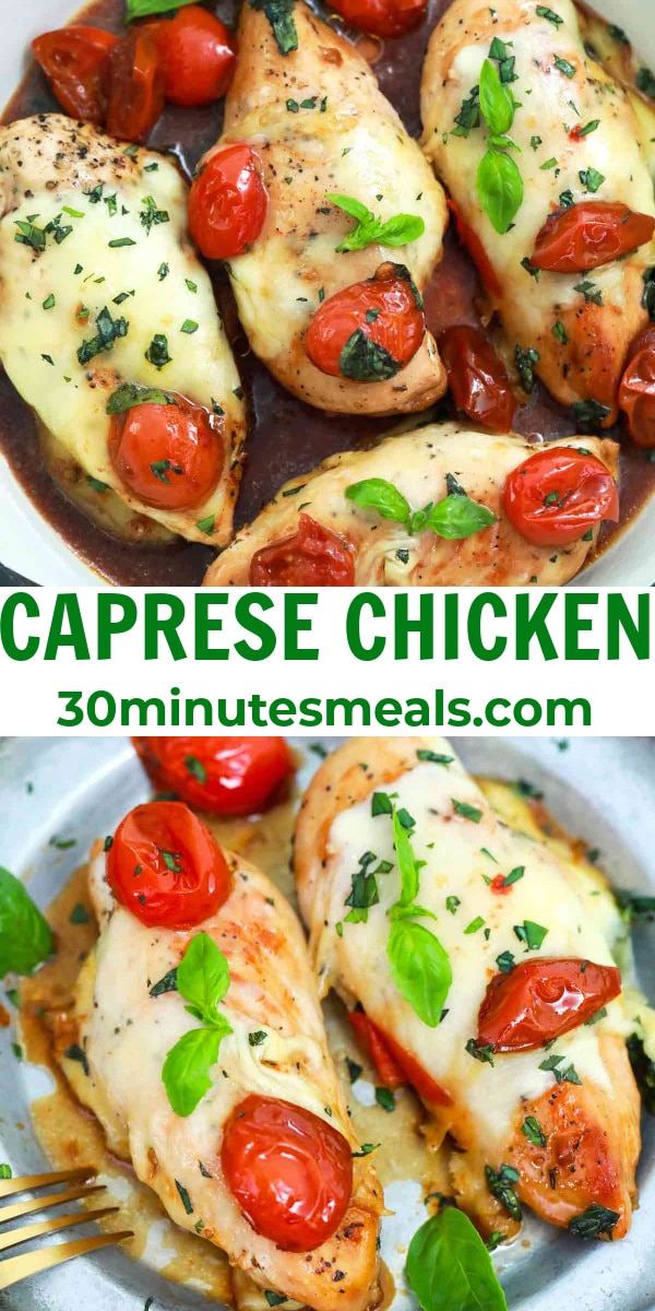 easy caprese chicken pin