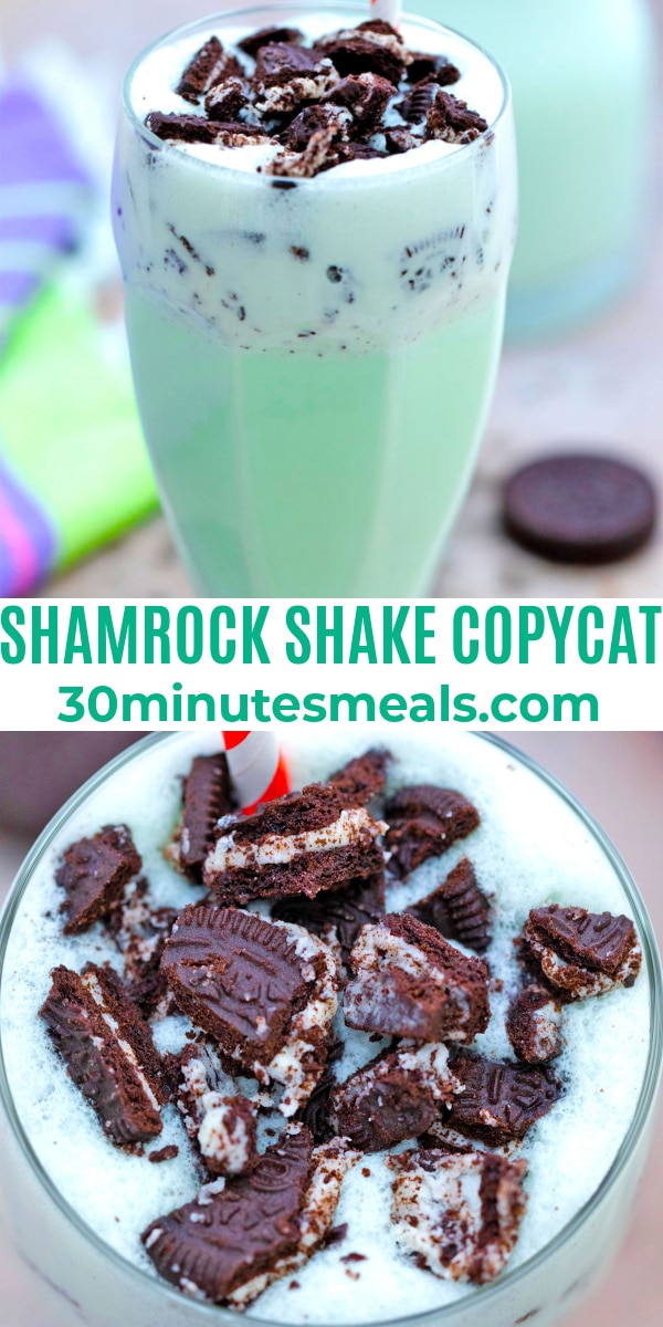 easy shamrock shake copycat pin