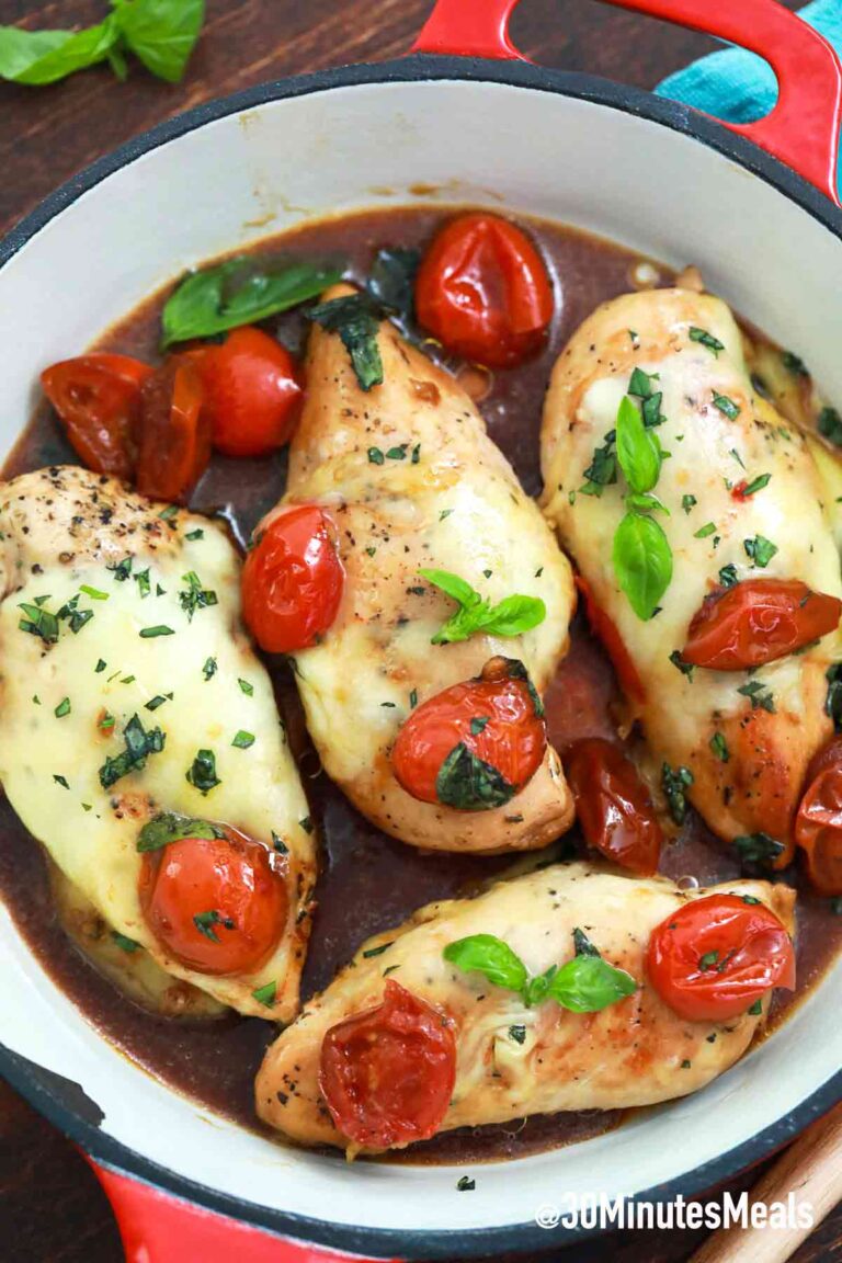 Caprese Chicken Recipe - 30 Minutes Meals