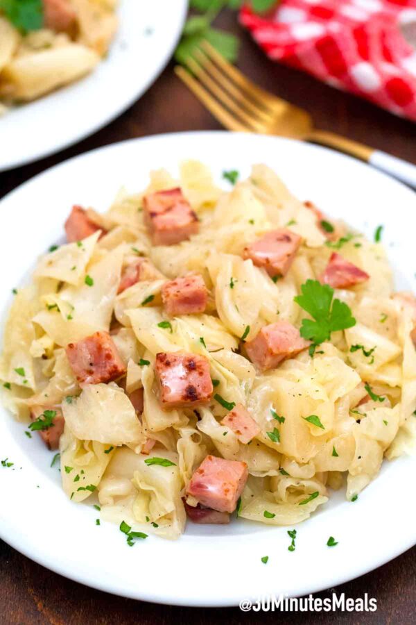 Fried Cabbage and Ham - 30 minutes meals