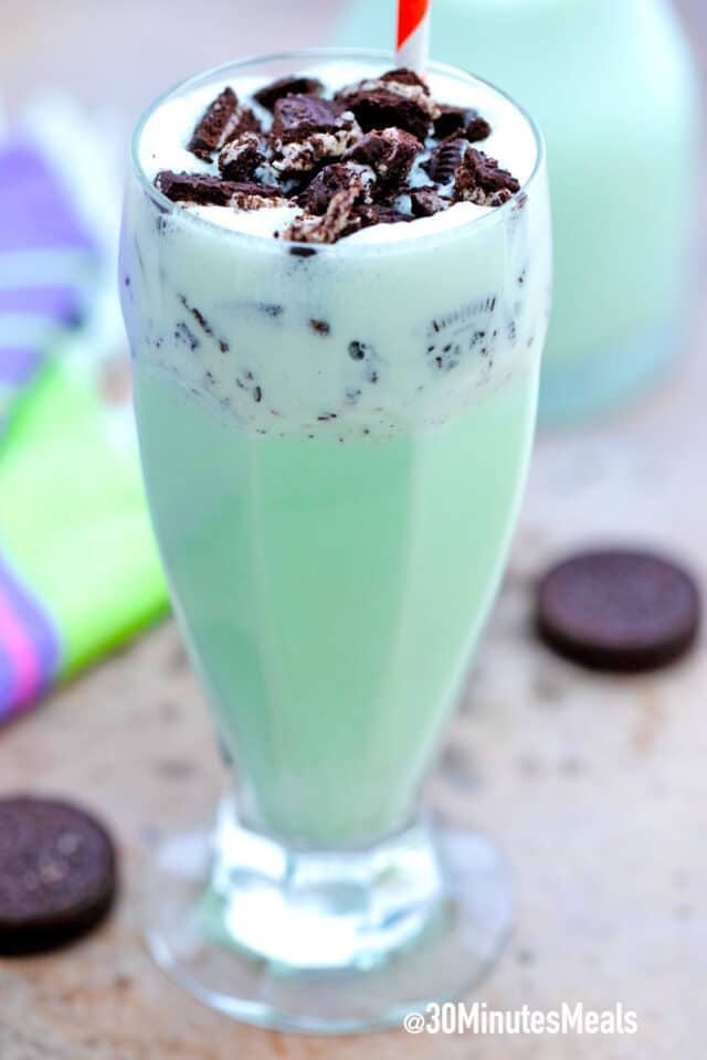 easy oreo shamrock shake recipe