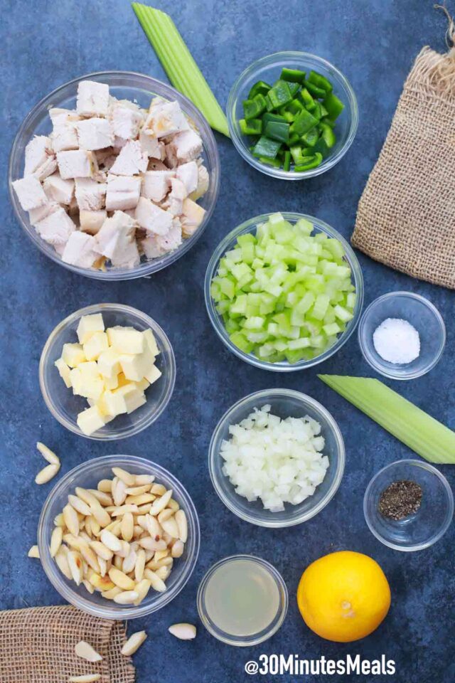 easy hot chicken salad ingredients