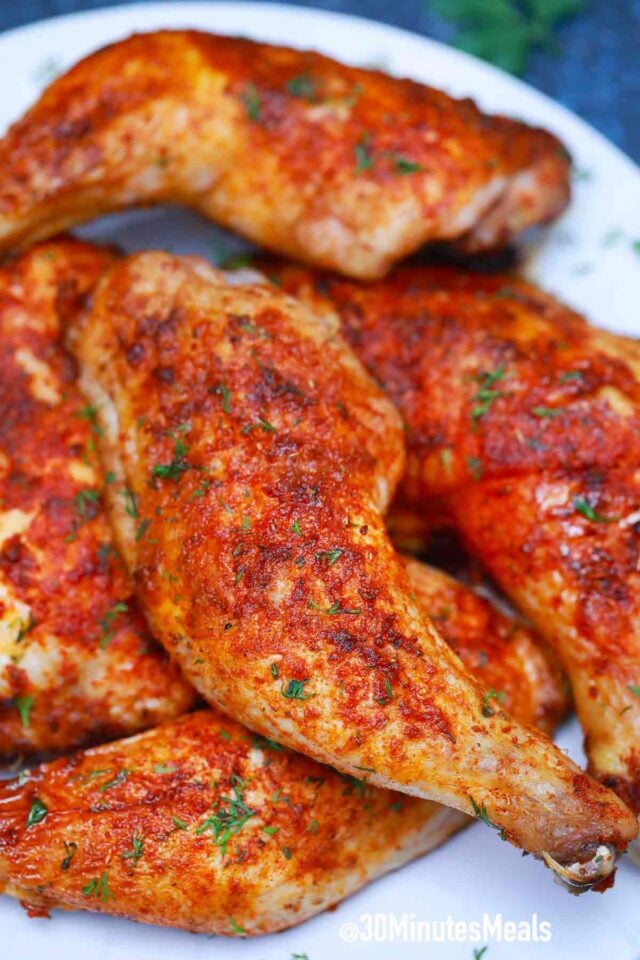 easy air fryer chicken thights