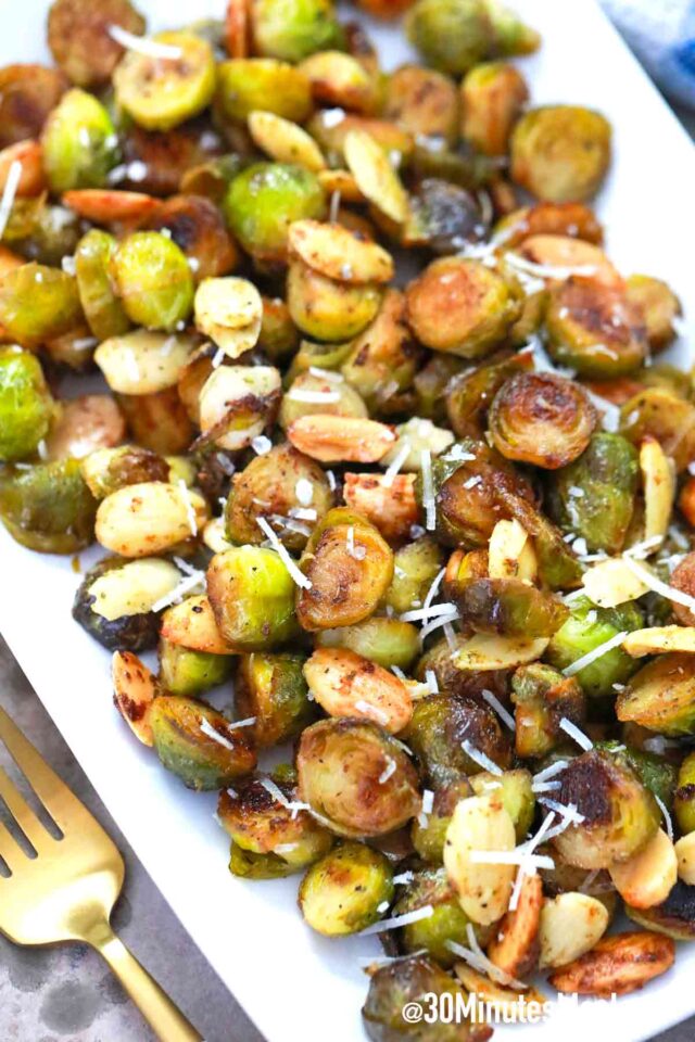 easy parmesan brussel sprouts