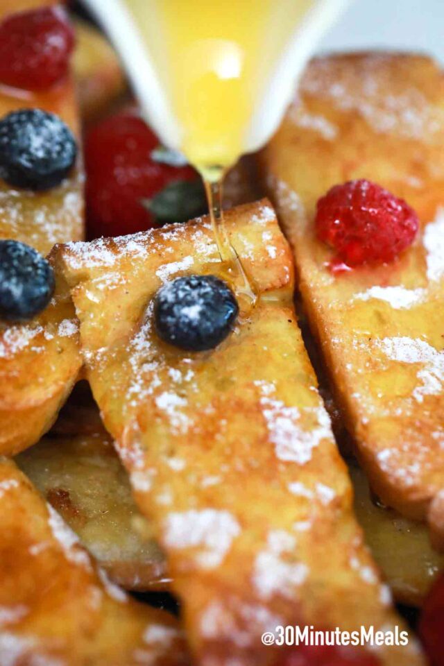 homemade easy air fryer french toast sticks