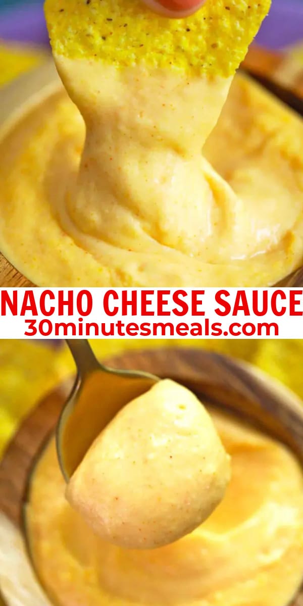 easy nacho cheese sauce pin