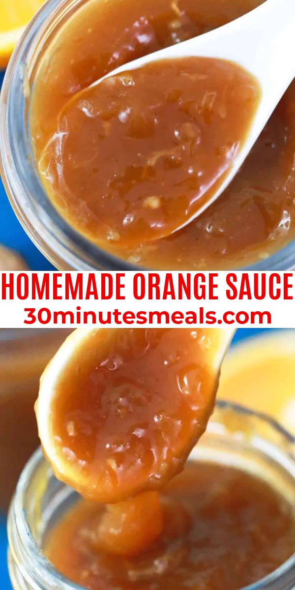 easy homemade orange sauce pin