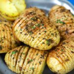 air fried hasselback potatoes