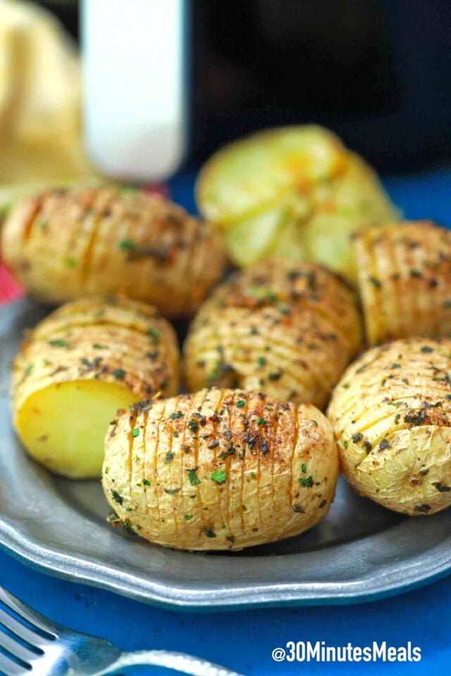 Air Fryer Hasselback Potatoes