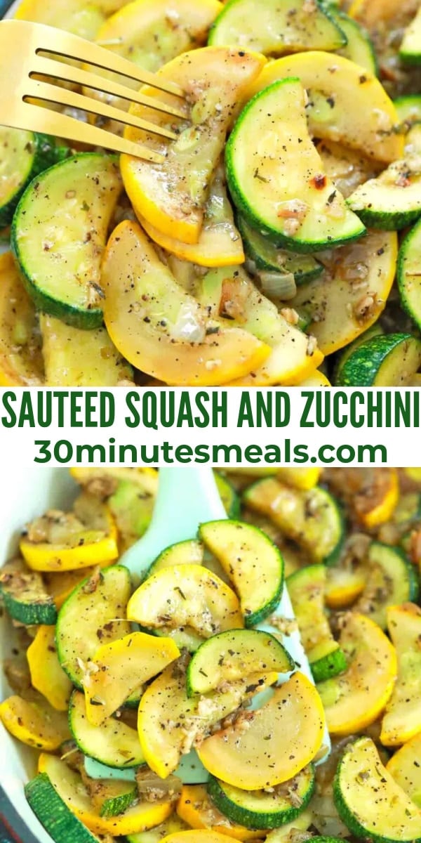 easy sauteed squash and zucchini pin