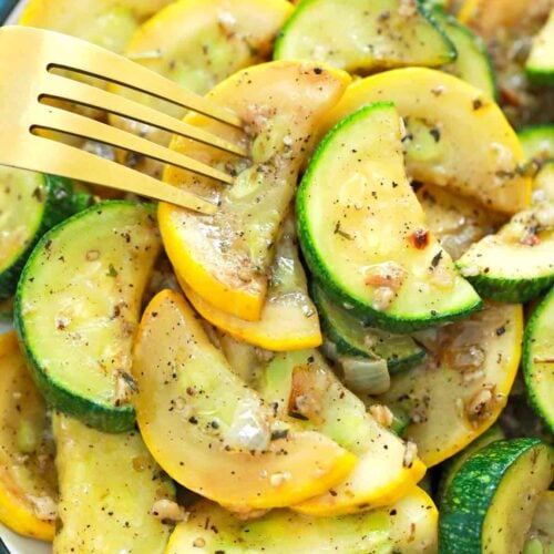 One Pan Sauteed Squash And Zucchini 500x500 