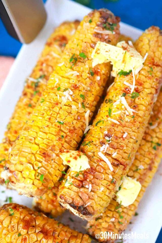 crispy corn on the cob