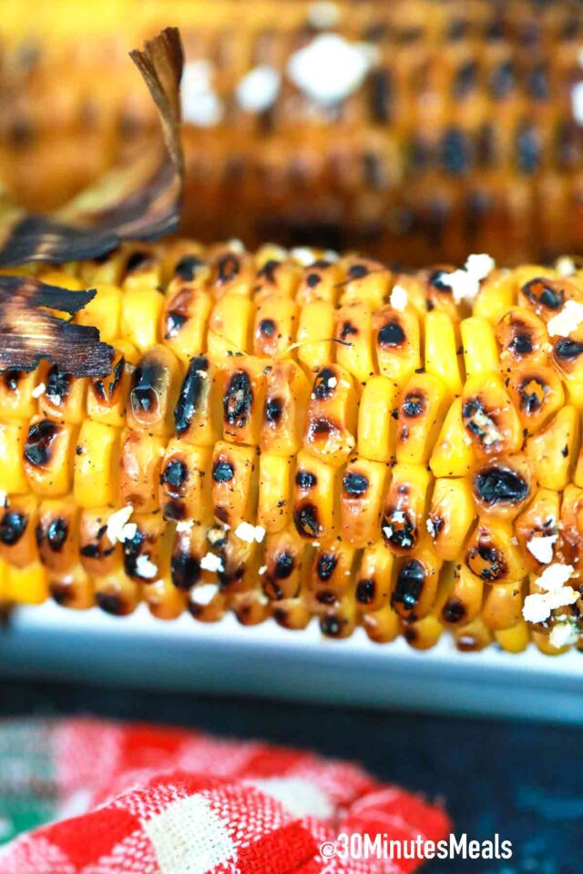 charred corn