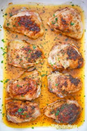 oven baked chicken thighs