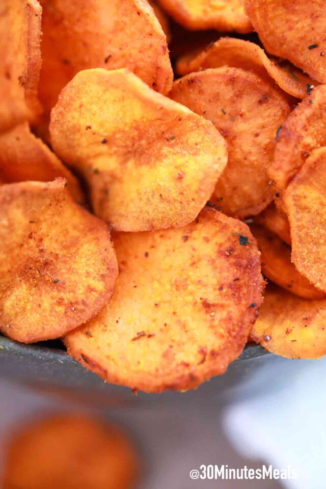 crispy sweet potato chips