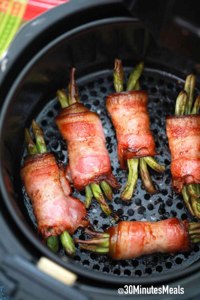 air fryer bacon wrapped green beans