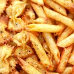 crispy air fried pasta chips