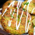 crispy air fried zucchini fritters