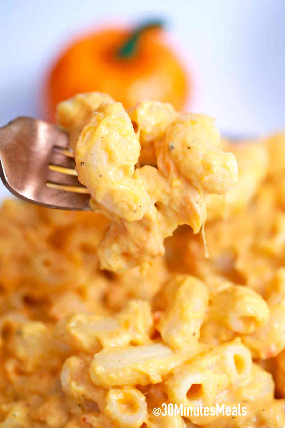 Pumpkin Mac and Cheese 30 minutes meals