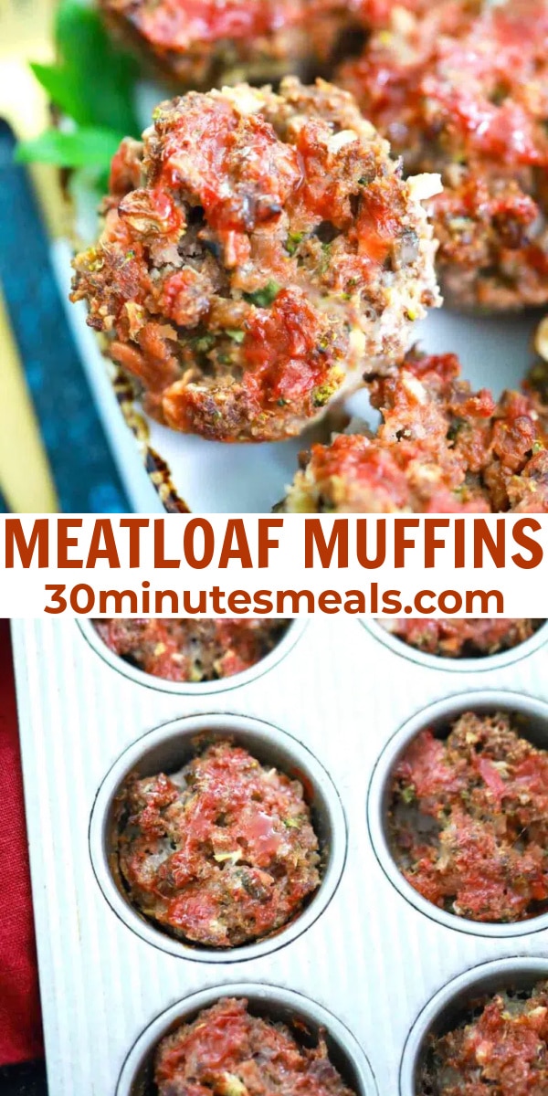 easy meatloaf muffins pin