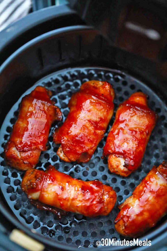air fryer bacon wrapped chicken tenders