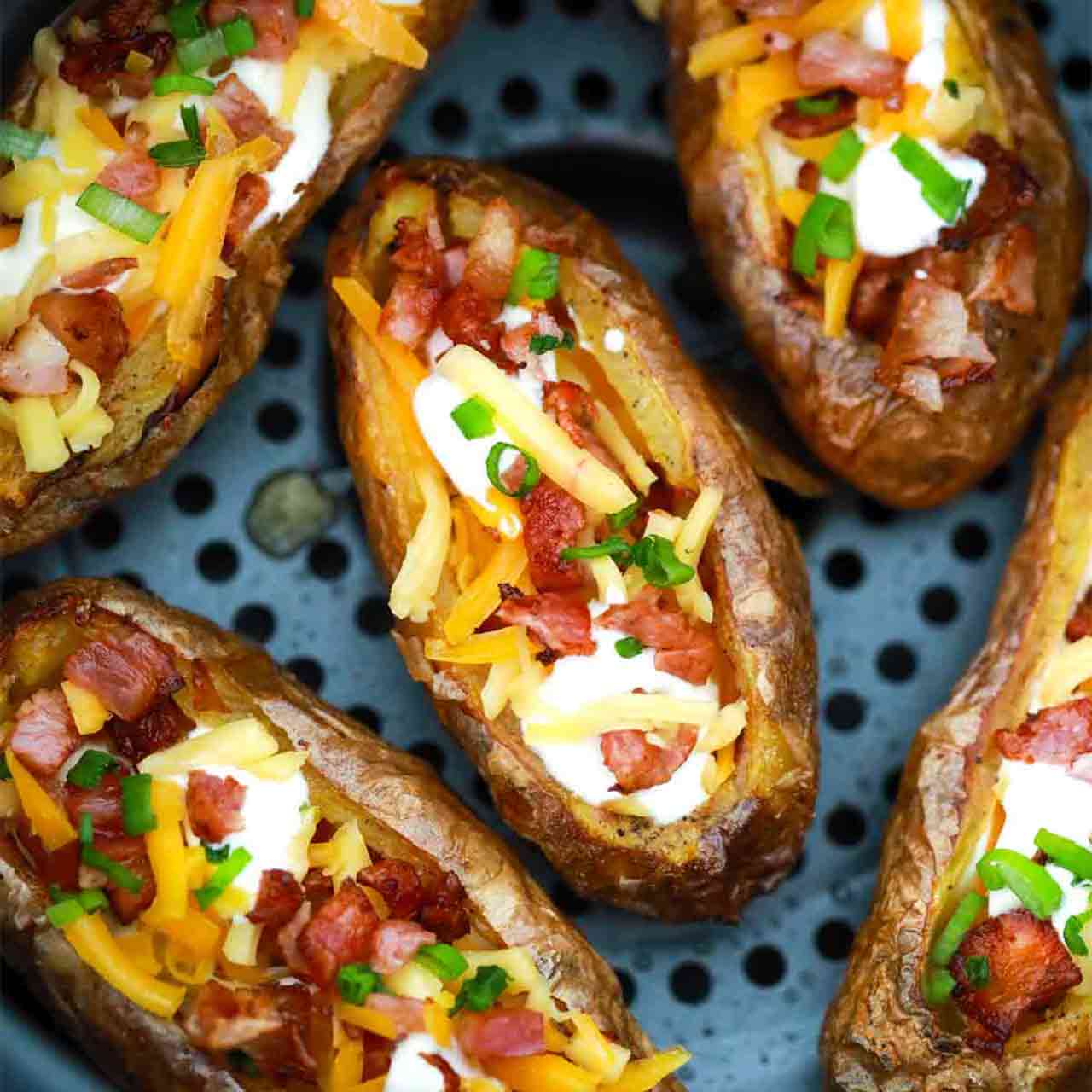 Air Fryer Potato Skins Recipe - 30 minutes meals