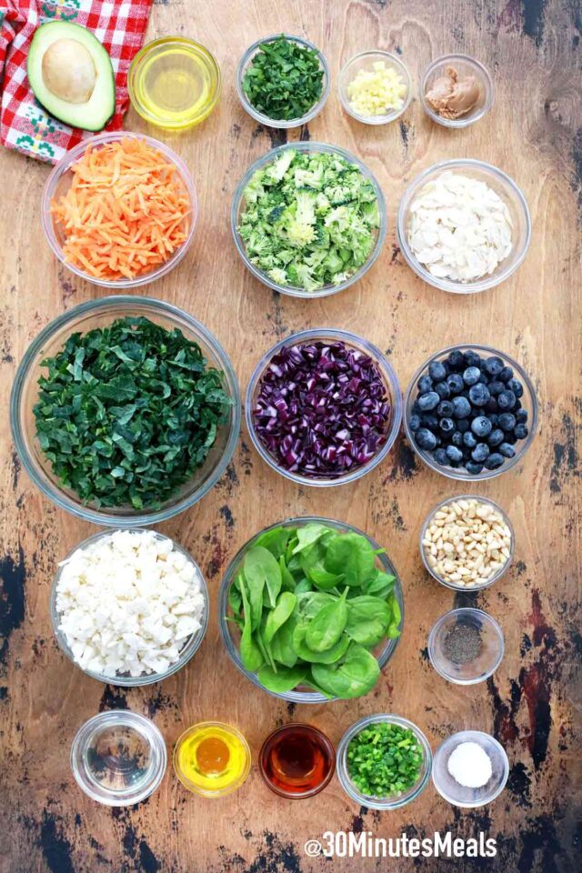 ingredients in bowls on a table