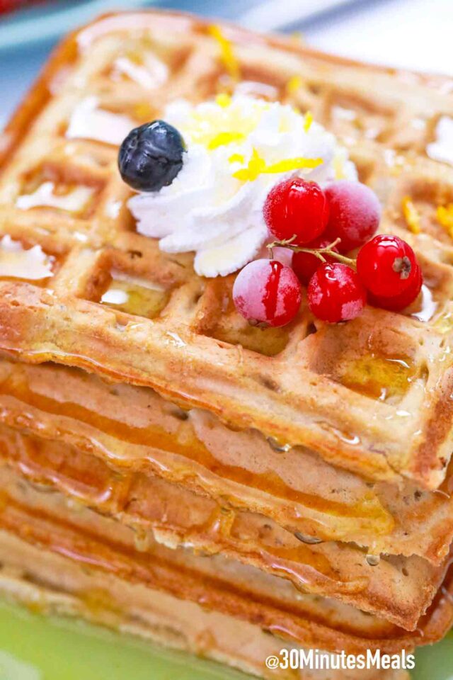 eggnog waffles