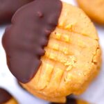chocolate dipped there ingredient peanut butter cookies