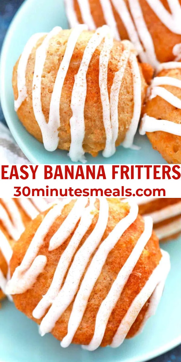 easy banana fritters pin