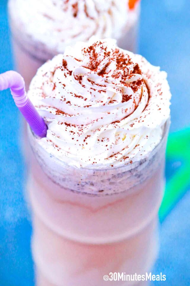 coffee milkshake with whipped cream