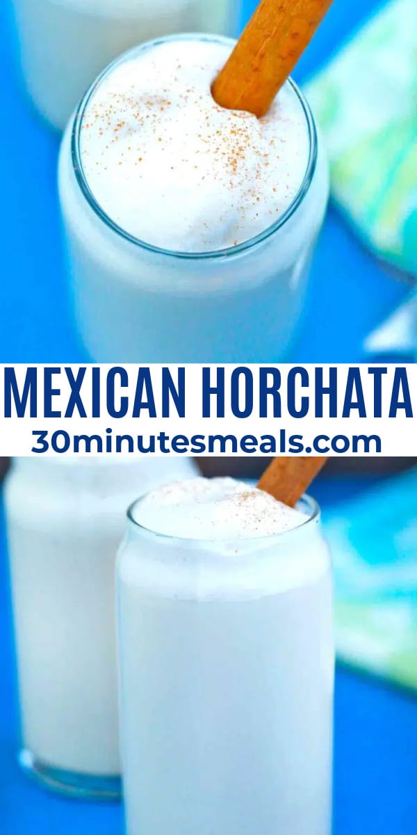 easy mexican horchata pin