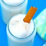 mexican horchata with a cinnamon stick