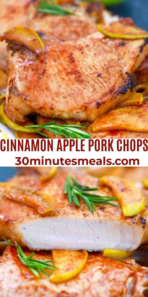 easy cinnamon apple pork chops pin