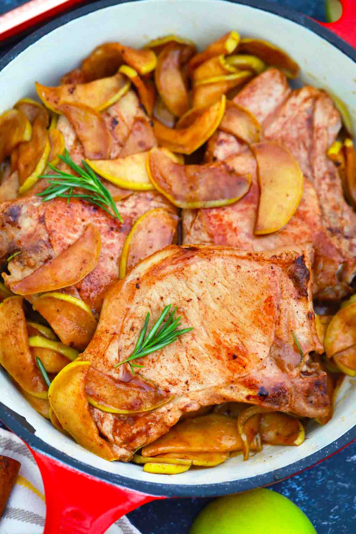 Cinnamon Apple Pork Chops Recipe - 30 minutes meals