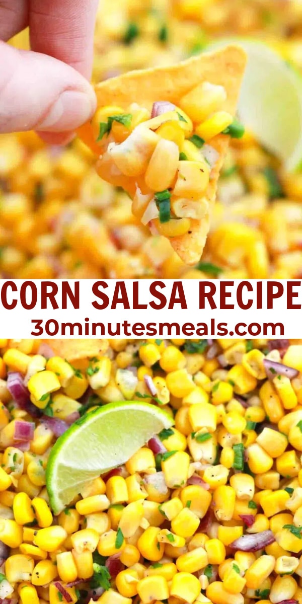 easy corn salsa pin