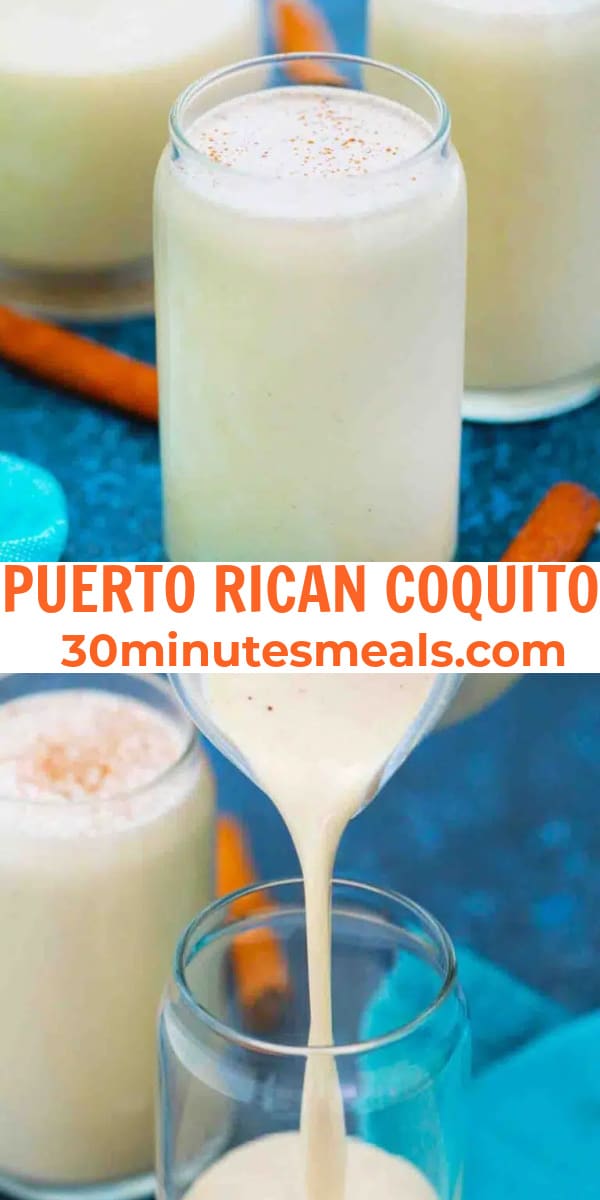 easy puerto rican coquito pin