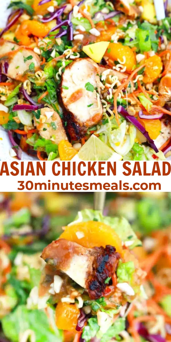 easy asian chicken salad pin