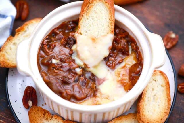 homemade pecan pie baked brie