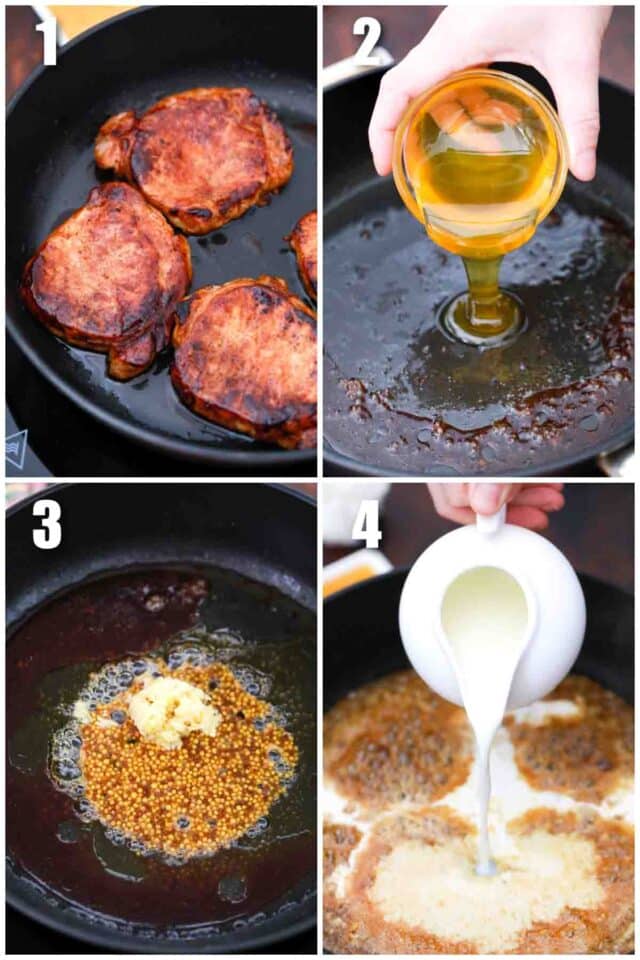 easy steps to make honey dijon pork chops