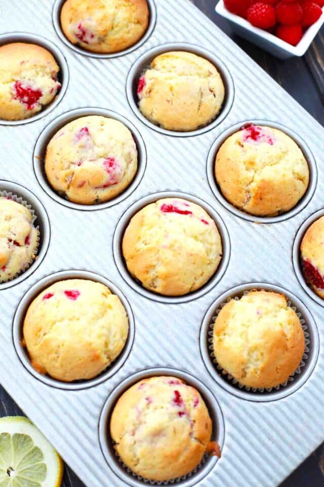 easy raspberry muffins recipe